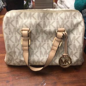 White and gold Micheal Kors doctor bag